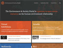 Tablet Screenshot of environmentandsociety.org